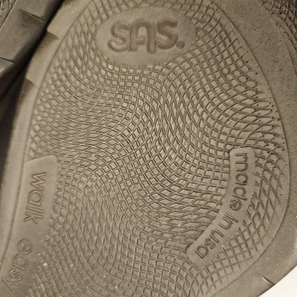 SAS Walk Easy Lace Up Women Walking Shoe SZ 9.5 Sage Suede Leather Arch Support - Picture 10 of 15